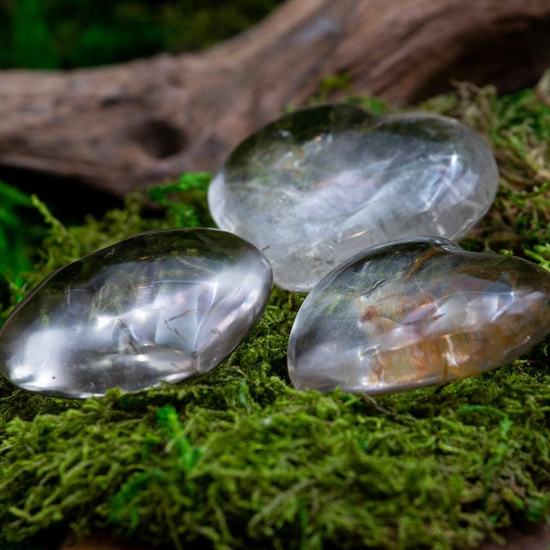 Smoky Quartz Pocket Pocket Heart 40 MM || Grounding, Protection || Madagascar-Nature's Treasures