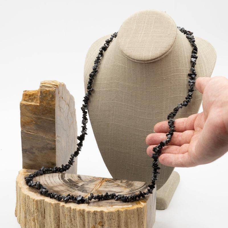 Snowflake Obsidian Chip Necklace-Nature's Treasures