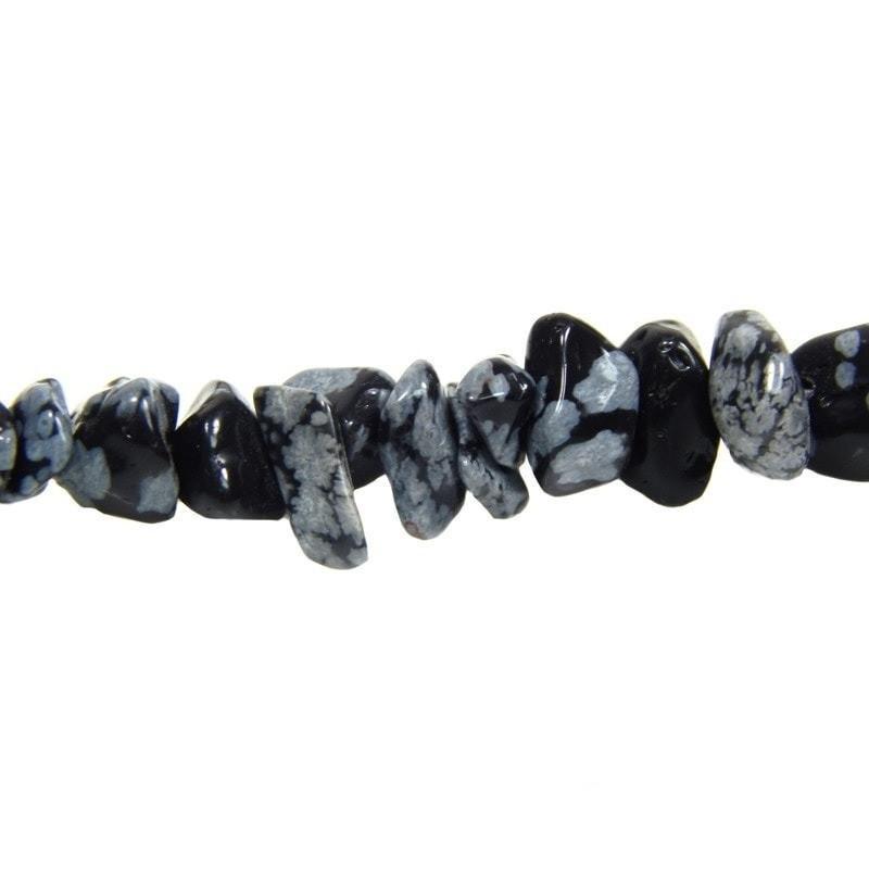 Snowflake Obsidian Chip Necklace-Nature's Treasures