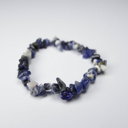 Sodalite Chip Bracelet - Promotes Clear Communication-Nature's Treasures