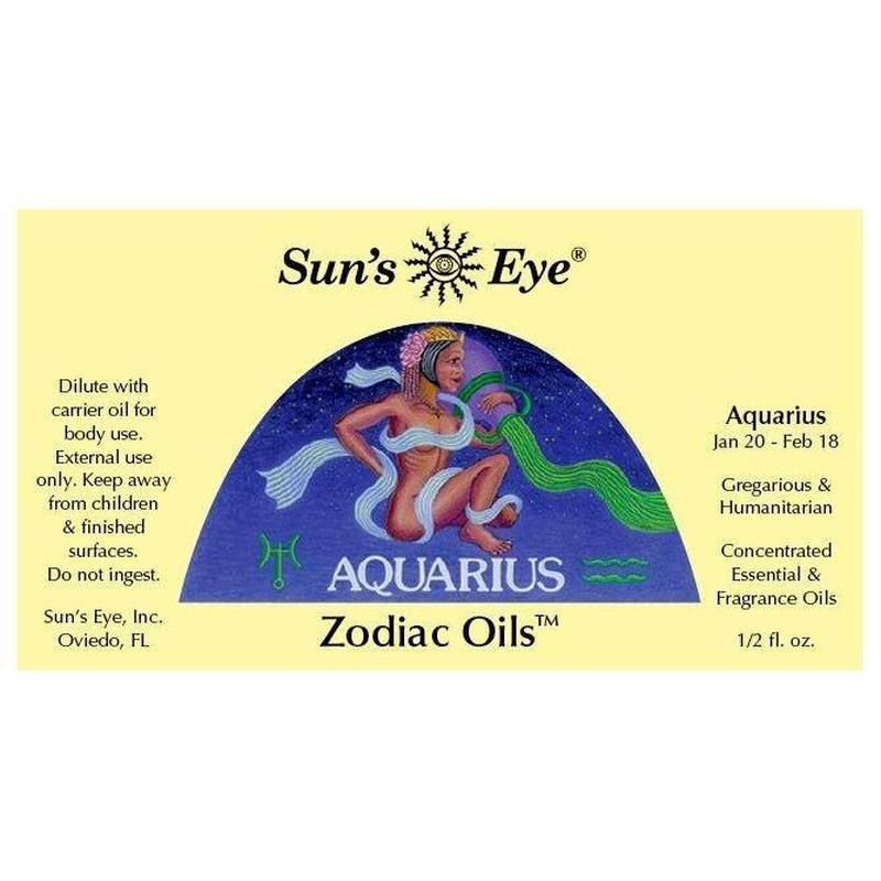 Sun's Eye "Aquarius" Zodiac Oils-Nature's Treasures