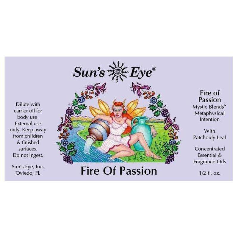 Sun's Eye "Fire of Passion" Mystic Blends Oil-Nature's Treasures