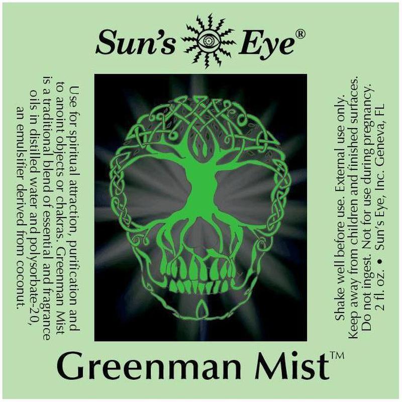 Sun's Eye "Greenman Mist" (Small Bottle)-Nature's Treasures