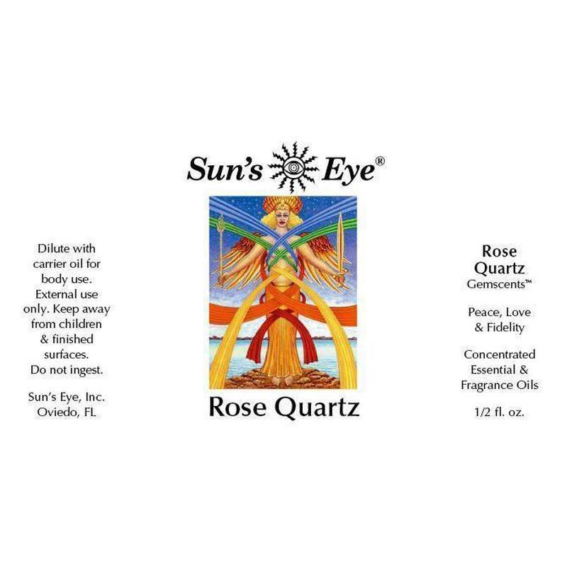 Sun's Eye "Rose Quartz" Gemscents Oil-Nature's Treasures