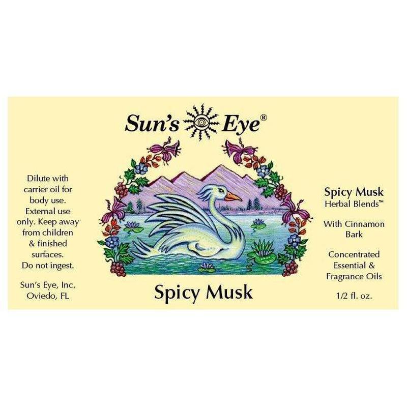 Sun's Eye "Spicy Musk" Herbal Blends Oil-Nature's Treasures