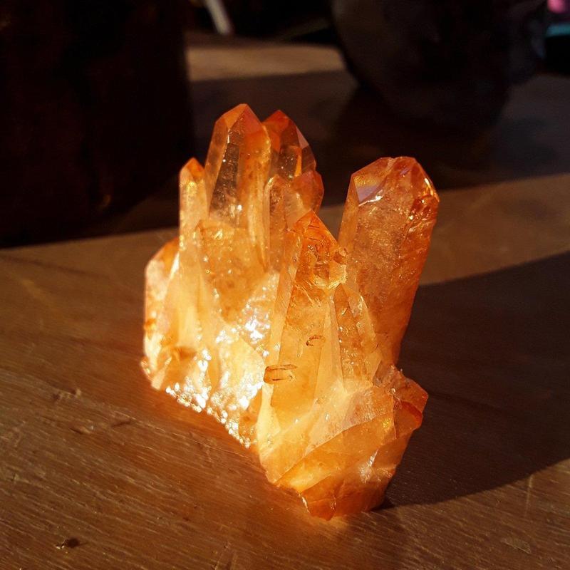 Sunset Aura Quartz Cluster || Large-Nature's Treasures
