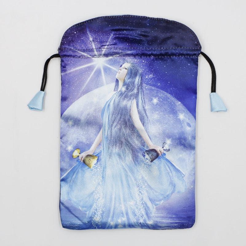 "Thelema Tarot Bag" Dupion Silk Drawstring Accessory Bag-Nature's Treasures