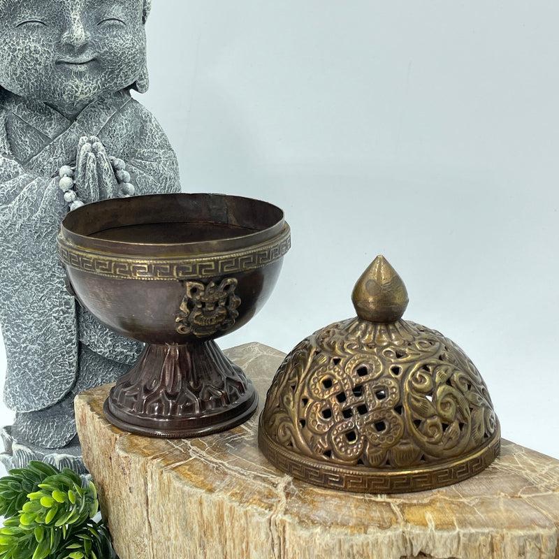 Tibetan Censer Antique Incense Burner-Nature's Treasures