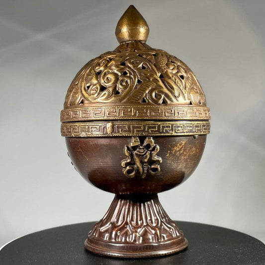 Tibetan Censer Antique Incense Burner-Nature's Treasures