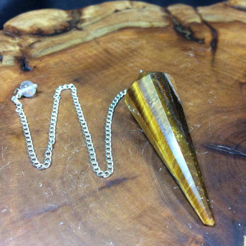 Tiger Eye Crystal Pendulum-Nature's Treasures