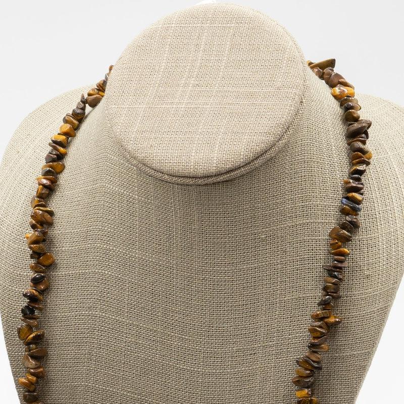 Tiger's Eye Chip Necklace-Nature's Treasures