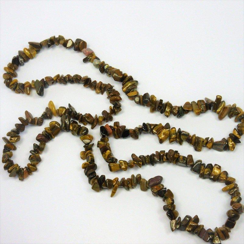 Tiger's Eye Chip Necklace-Nature's Treasures