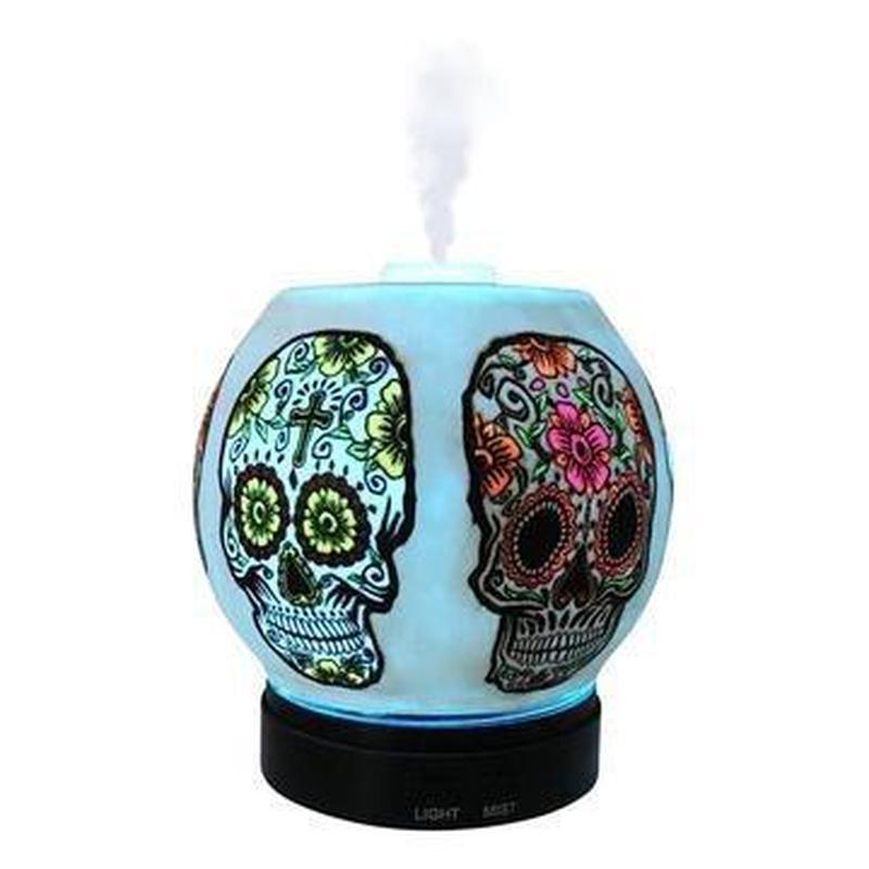 Ultrasonic Sugar Skull Essential Oil Diffuser-Nature's Treasures