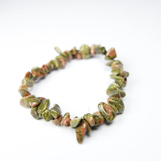 Unakite Chip Bracelet - Love Promoting-Nature's Treasures