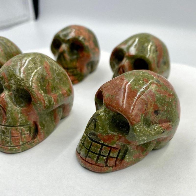 Unakite Skull || Medium-Nature's Treasures