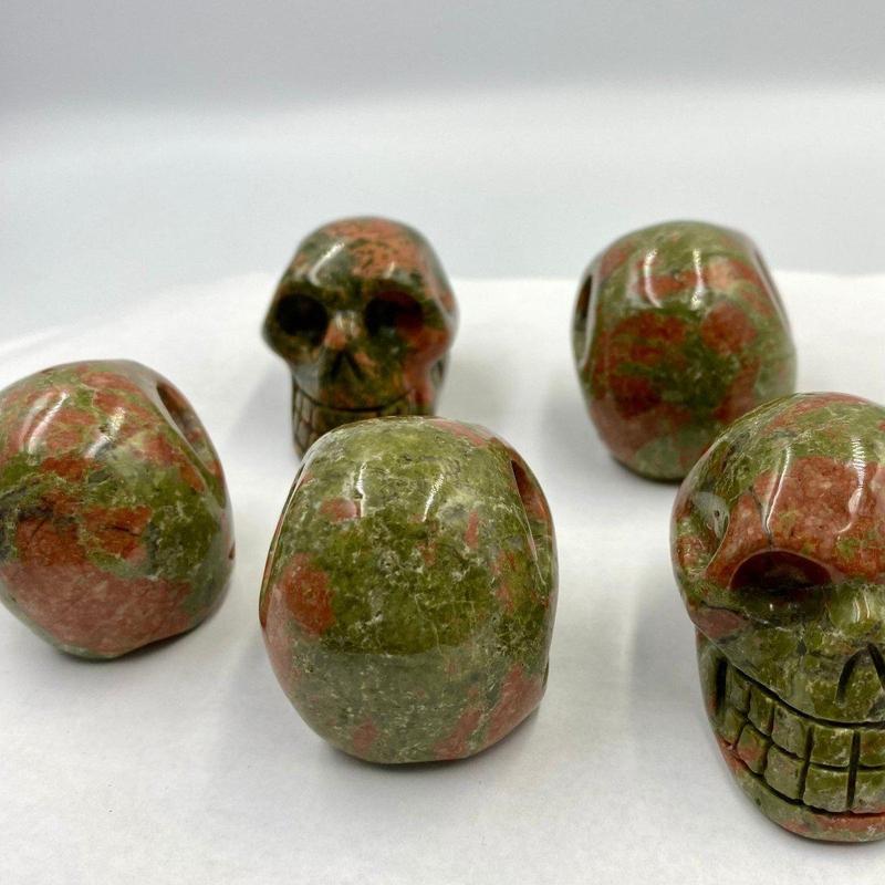 Unakite Skull || Medium-Nature's Treasures