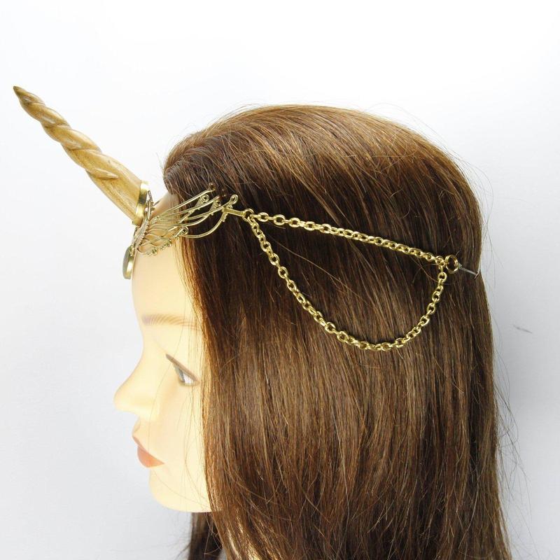 Unicorn Gold Tiara with Labradorite-Nature's Treasures