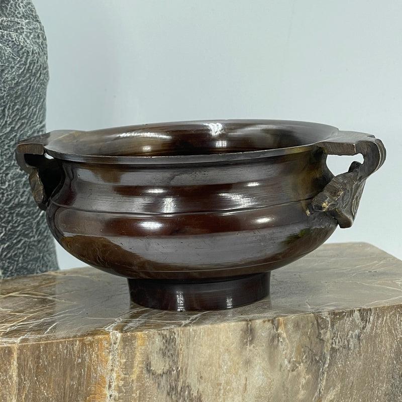 Universal Offering Dish And Burner Holder || Tibetan || Bronze-Nature's Treasures