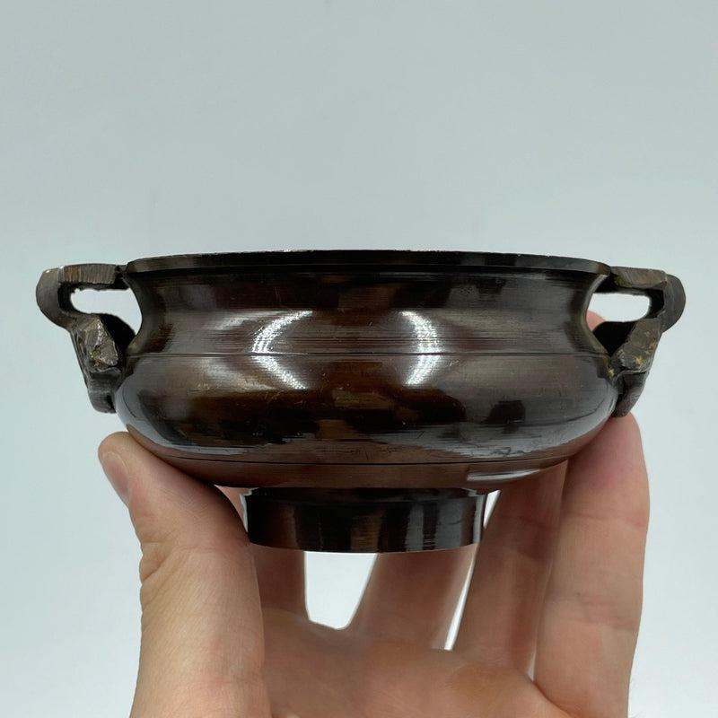 Universal Offering Dish And Burner Holder || Tibetan || Bronze-Nature's Treasures