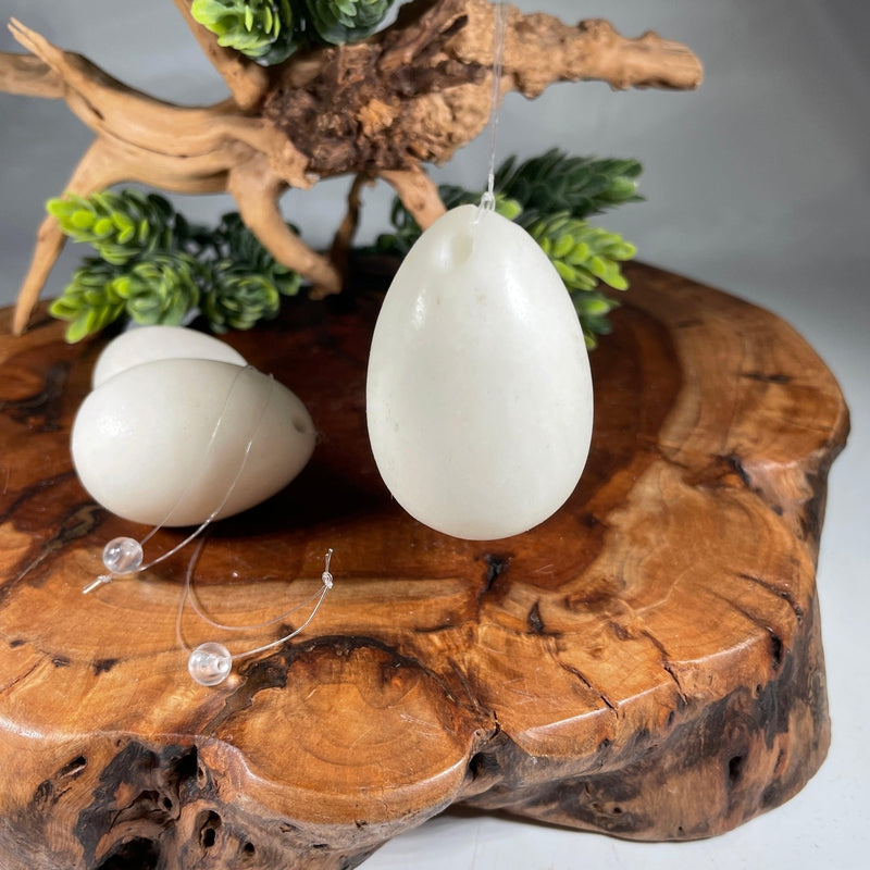 White Jade Yoni Egg Set-Nature's Treasures