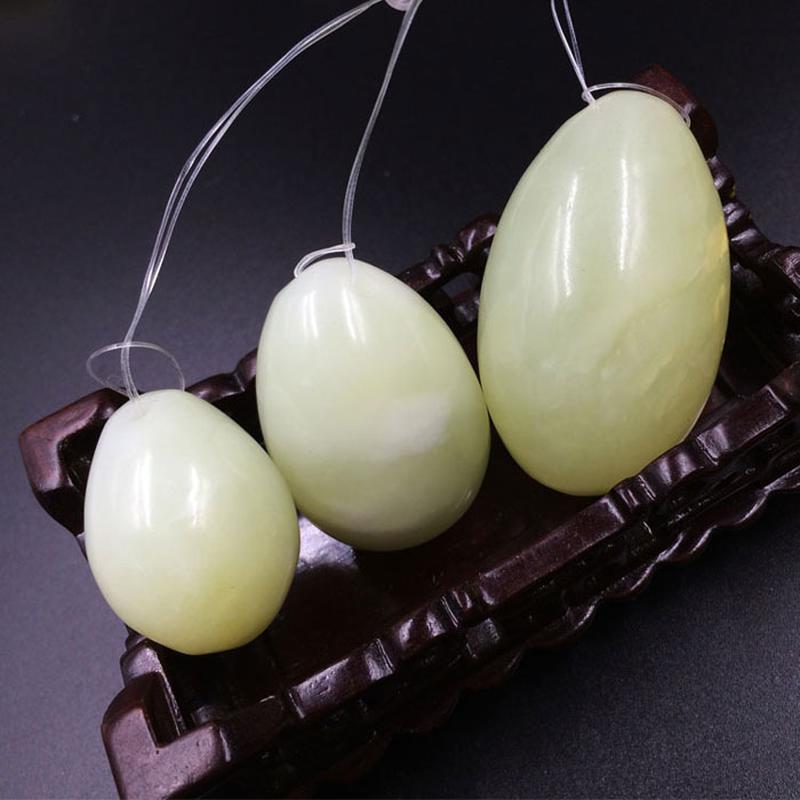 White Jade Yoni Egg Set-Nature's Treasures