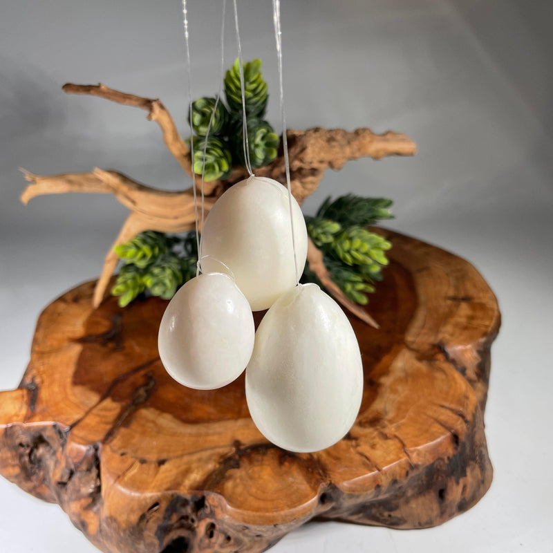 White Jade Yoni Egg Set-Nature's Treasures