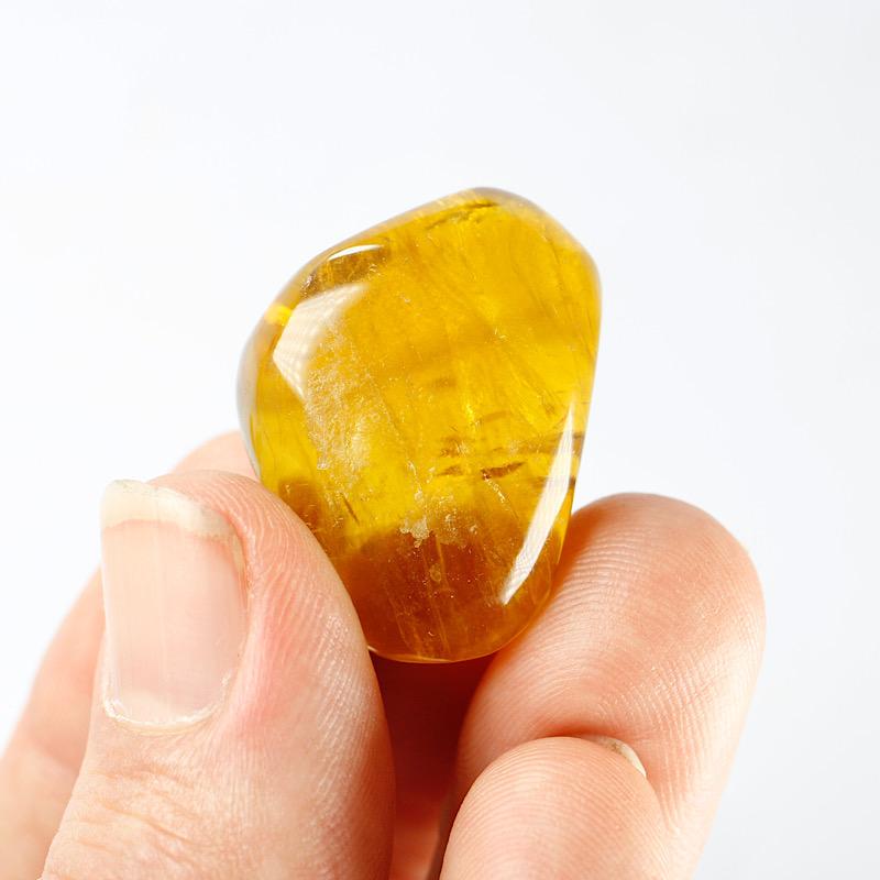 Yellow Fluorite Tumble Stone || Clearing Confusion-Nature's Treasures