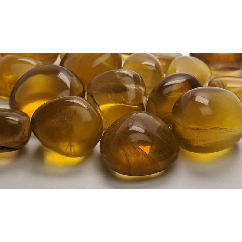 Yellow Fluorite Tumble Stone || Clearing Confusion-Nature's Treasures