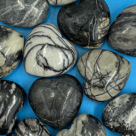 Zebra Jasper Hearts || Stress Relief || Egypt-Nature's Treasures